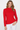 Long Sleeve Mock Knit Red Sweater
