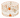 Irina Orange & White Cross Bracelet