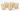 Gold Finish Embedded Sequins Glass, set of 2