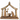 A small wooden nativity scene figurine with a stable frame, star topper, shepherd holding a staff, Mary kneeling, and baby Jesus in a manger, shown on a plain white background.