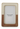 4x6 Wood and cream color frame with Gold trim