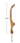Wood Bread Bow Knife w/ Stainless Steel Blade & Faux Leather Tie