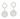 Round Metal Linked Mop Post Earring