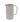 Natural ribbed ceramic pitcher on white backdrop