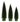 16" Moss Green Glitter Tree