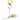 Two Tone, huggie earring with drop hoop & Dangle on white background
