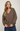 Raw Edge V-Neck Long Sleeve Textured Knit Top