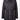 A black diamond-quilted coat with tan contrast piping, a tan drawstring waist, and zippered hand pockets, shown on a plain white background.