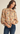 Ruffled Neckline Peasant Style Boho Floral Top