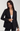 Black Blazer with Pearl Trim