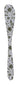 Poinsettia Holiday Enameled Stainless Steel Knife