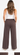 back view of brown elastic waist modal pant
