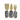 Amalfi Cheese Tool Black with Gold, set of 3