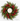 A 16-inch artificial holiday wreath made of green evergreen branches, decorated with clusters of red berries, and centered with a white pillar candle. The product is shown against a clean white background with a text overlay in the bottom right corner reading '16" WREATH'.