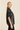 The Uptown Ruched Sleeve Vegan Leather Top in Black