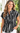 Brushstroke Black & White Dolman Blouse