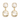 Golden Glow Double Drop Earrings