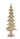 gold resin fir tree on white background