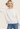 Vertically Textured Ivory Balloon Sleeve Sweater
