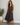 Chocolate Brown Linen V-Neck Tank Dress with Pockets
