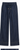 Overall view of drawstring, wide leg denim pant with pocket