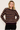 Dark Plum Honeycomb Striped Sweater