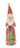 A vintage-style Santa Claus figurine holding a small green Christmas tree, shown against a plain white background.