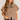 Faux Fur Trim Camel Cardigan