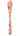 Enameled Stainless Steel Canape Knife with Bow Pattern