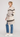 side view of cardigan sweater with belth