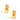 A pair of polished gold huggie hoop earrings with a thick, rounded interlocking chain-link design, shown on a clean white background with soft shadows.