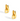 A pair of polished gold huggie hoop earrings with a thick, rounded interlocking chain-link design, shown on a clean white background with soft shadows.