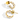Gold Hoop with crystal earring