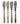 Enameled Stainless Steel Canape Knife with Holiday Pattern