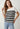 Boat Neck White & Black Striped Knit Sweater
