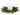A white pillar candle centered in a circular arrangement of green pine or fir branches, photographed on a clean white background.