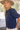 scalloped bubble sleeve corduroy top