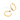 A pair of gold-plated hoop earrings with a flat, matte finish and post-back closures, displayed on a clean white background.