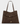 brown tote with detailed strap with white background