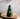 Dark Green Stoneware Tree, 6.3"