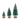 Emerald Bottle Brush Tree (Set of 3)