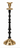 Black & Gold Taper Candleholder, 15"