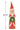 A distressed red and white Santa Claus figurine holding a green wreath, shown with a vertical dimension marker indicating a height of 10.25 inches on a white background.