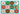 A grid of twelve decorated donuts with Christmas themes on a light blue background. The designs include a snowman donut, a green wreath donut, a lattice donut, a wrapped gift donut, a holly donut, striped red and white donuts, plaid green and white donuts, sprinkles brownie donut, swirl donut, and star-patterned red donut.