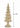 gold resin fir tree showing the height of 11.75"