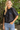 ribbed faux leather top