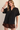 Polished Satin V-Neck Placket Top