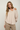 Raw Edge V-Neck Long Sleeve Textured Knit Top