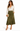 Olive Green Suede Skirt