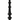 Black & Gold Taper Candlholder, 11.25"